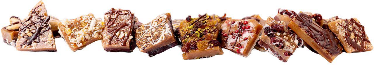 The Cache Toffee Collection of flavors