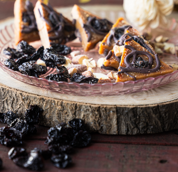 Montana Toffee with dried cherries
