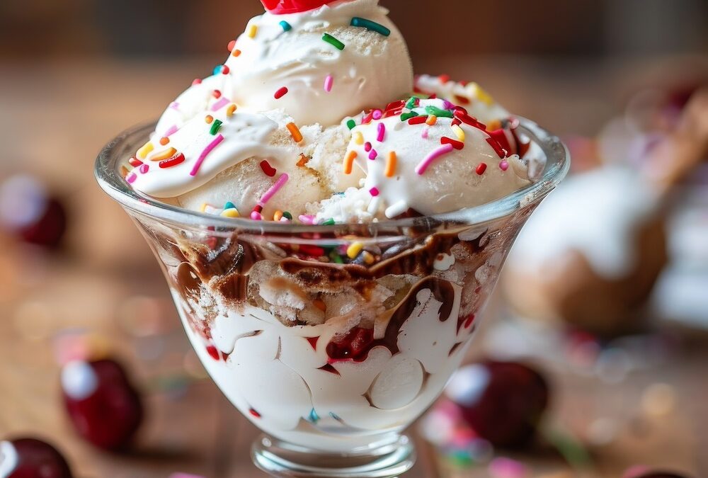 The Ultimate Ice Cream Sundae: Topped with Cache Toffee, of Course!