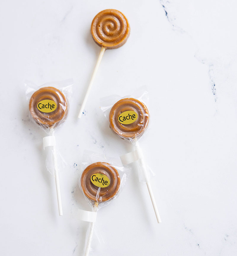 Cache Toffee Lollies make great gifts